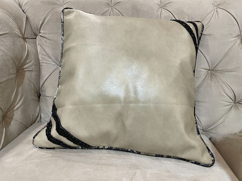 Vilasa Home Leather Cushion