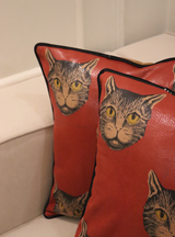 Vilasa Home Cat Filled Cushion