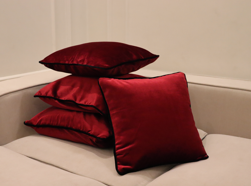 Vilasa Home Cotton Velvet Cushion